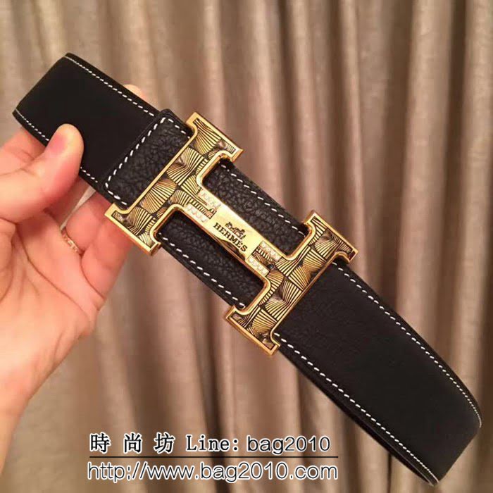 愛馬仕HERMES 義大利進口雙面小象紋 高端男士皮帶 HHG1275